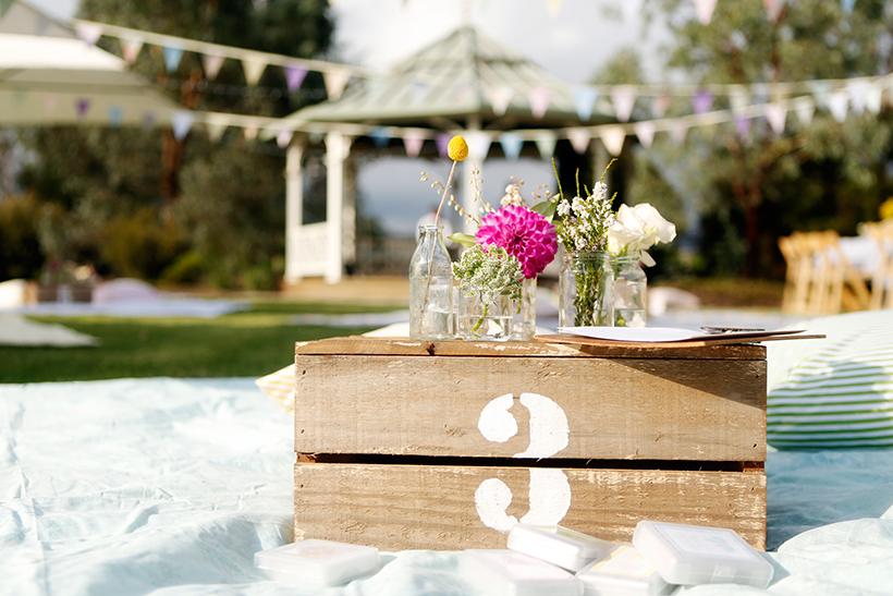 Outdoor Picnic Themed Wedding